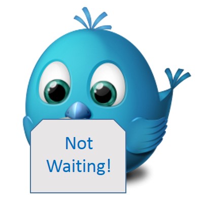 Twitter bird not waiting
